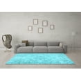 thumbnail image 3 of Ahgly Company Indoor Round Abstract Light Blue Contemporary Area Rugs, 7' Round, 3 of 4