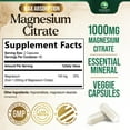 thumbnail image 2 of Magnesium Citrate 1000mg - High Absorption Magnesium Supplement Supports Muscle, Bone, Nerve & Heart Health - Extra Strength Magnesio Complex Pills - Non-GMO, Premium Energy Formula - 180 Capsules, 2 of 10