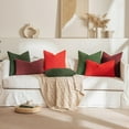 thumbnail image 5 of SANMADROLA Set of 2 Textured Boucle Throw Pillow Covers 18x18 Inch Accent Solid Pillow Cases Cozy Soft Decorative Couch Cushion Case for Chair Sofa Bedroom Living Room Home Decor, Green, 5 of 8