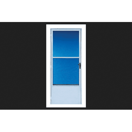 Croft Reversible Self-Storing Storm Door Self-Storing Imperial Style 163 80 in. x 36 in. White 36