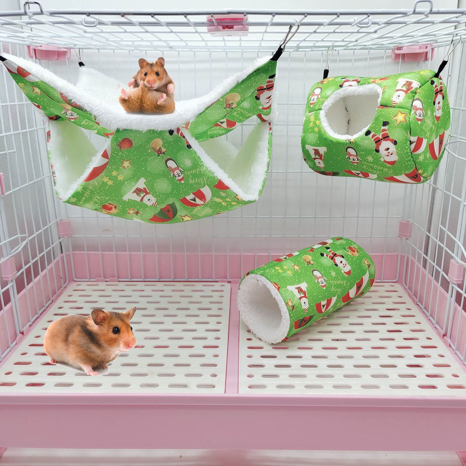 christmas hamster cage