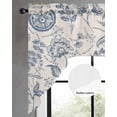 thumbnail image 3 of Vintage Floral Kitchen Swag Valances for Windows, Summer Retro Flowers Farmhouse Swag Valances Curtains for Living Room, Rod Pocket Window Treatments for Bathroom, Bedroom, Cafe, 56"x36", 3 of 6