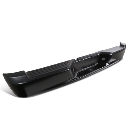Spec-D Tuning Black Rear Bumper Step Face Bar + Step Pad + Brackets + Lamps for 2005-2011 Dodge Dakota