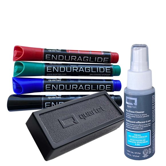 Kit de accesorios para rotuladores de borrado en seco Quartet EndurAglide, 4 unidades
