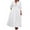 White, variant on Womens Casual Shirt Dress Long Sleeve Loose Fit Solid Color Maxi Dress Spring Office Pink