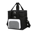 thumbnail image 2 of Insulated Oxford Cloth Lunch Cooler Bag with Strap and Handle Portable Food Storage Tote for Office Work Travel Picnic Camping Outdoor Activities, 2 of 6