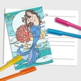 thumbnail image 5 of 10Pcs Coloring Greeting Cards Painting Greeting Card Kit Coloring Cards Coloring Greeting and Thank You Note Cards 10 Cards with 5 Colors 10Pcs Envelopes Included (8x6 Inch) Mixed Color, 5 of 9