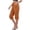 Orange, variant on Wlynlyn Capri Pants for Women Casual Wide Leg Capris Solid Color Flowy Waisted Drawstring Summer Linen Pants with Pockets