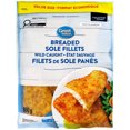 thumbnail image 1 of Great Value Wild Caught Breaded Sole Fillets, Frozen Bag, 860 g, 1 of 6
