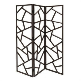 Brown Upholstered 3 Panel Room Divider Screen Brown Upholstered 3 Panel Room Divider Screen