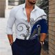 thumbnail image 1 of Camisa de moda con diseño geométrico a rayas de colores, nuevo elemento popular, informal, para fiestas al aire libre, material suave y cómodo 2024, 1 of 6