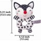 thumbnail image 2 of D-KIUBIUO GCHY Baby Plush Rattle Toy, Black and White Plush Ring, Soft Stuffed Animal Rattle with Sound, Developmental Hand Grip Toys for 0-1 Year Old, 2 of 4