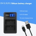thumbnail image 4 of EN-EL3E EN-EL3 Double Slot LCD Display Portable USB Camera Battery Charger for D90 D80 D300S D300 D700 D200 Camera, 4 of 5