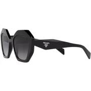 Prada PR 16WS 1AB5D1 Black Sunglasses Grey Gradient Lens