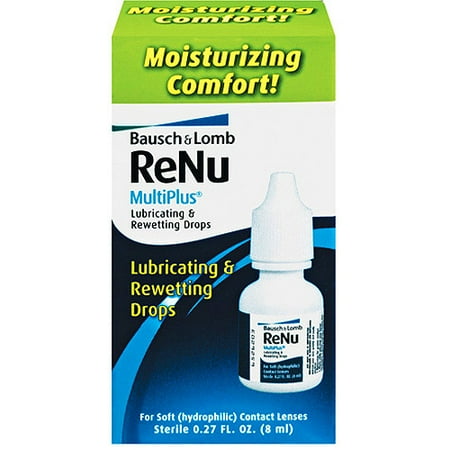 Bausch & Lomb Renu Multiplus Contact Lens Lubricating & Rewetting Drops, .27 Fl