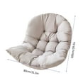 thumbnail image 3 of Outdoor Egg Chair Cushion,Washable Thickened Patio Chair Cushions,Soft High Elasticity PP Cotton Hanging Basket Chair Cushion,NonSlip Garden Hanging Swing Chair Seat Cover(31.5x39.4 Inch,Gray), 3 of 3