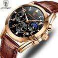 thumbnail image 3 of POEDAGAR Men Watches New Fashion Leather Waterproof Luminous Top Brand Luxury Mens Quartz Wristwatch Relogio Masculino, 3 of 5
