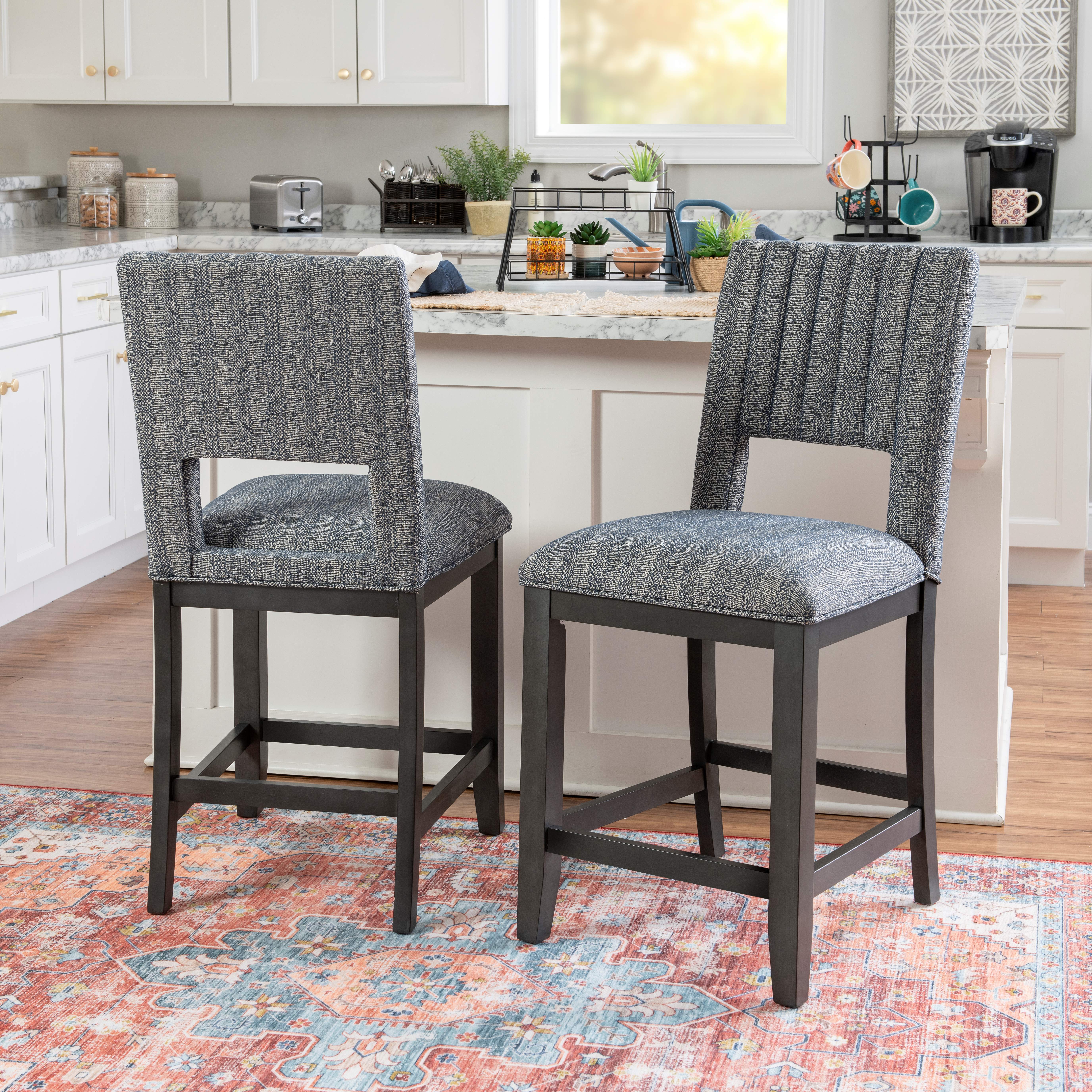 Powell Rankin 25" Indoor Counter Stool, set of 2, Charcoal