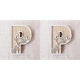 thumbnail image 1 of 5 Inch Wooden Letters for Wall Decoration – for 's Room Craft Projects Name Signs Weddings and Home ,2 Pack, 1 of 6