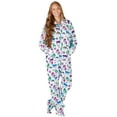 thumbnail image 3 of Footed Pajamas - Rainbows N' Unicorns Adult Hoodie Fleece One Piece - Adult - Large (Fits 6'0 - 6'4"), 3 of 5