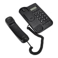 thumbnail image 4 of Teléfono fijo con cable KX T076 para casa o oficina (línea telefónica con colores aleatorios) (negro), 4 of 14