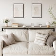 thumbnail image 4 of IdeaHouse 5.9" Narrow Sofa Table, Color Block Skinny Console Table, Slim Behind Couch Table for Living Room, Entryway, Hallway, Foyer - Grey, 4 of 7