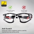 thumbnail image 5 of SAFEYEAR Anti Fog Clear Safety Glasses For Work,With Scratch Resistant,UV 400,Impact Resistant.ANSI Z87.1 Tested Protective Goggles- For DIY, Lab Chemistry, Cycling Sports Glasses (Three Colors), 5 of 8