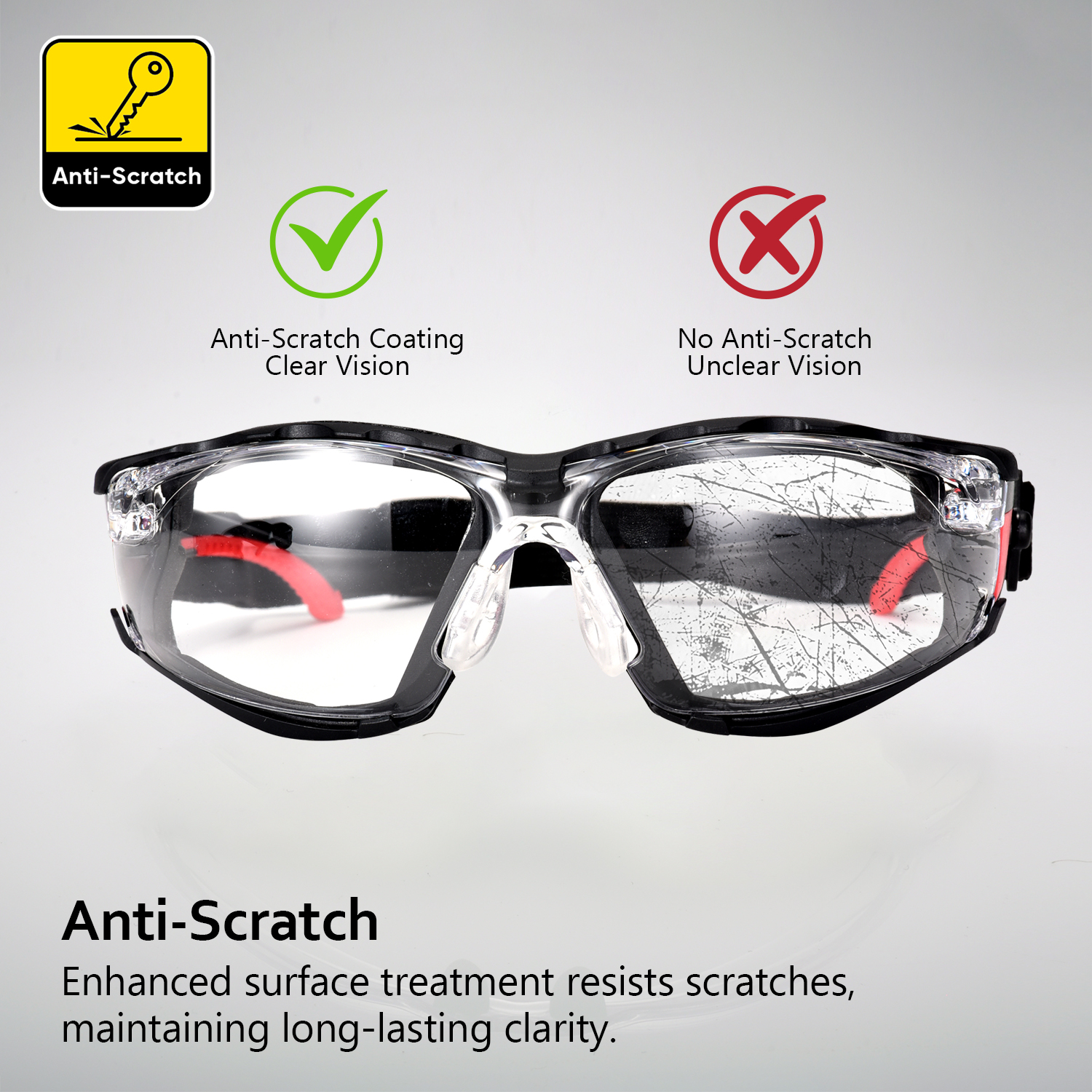 Safeyear Anti-Fog Safety Glasses with UV Protection photo 5