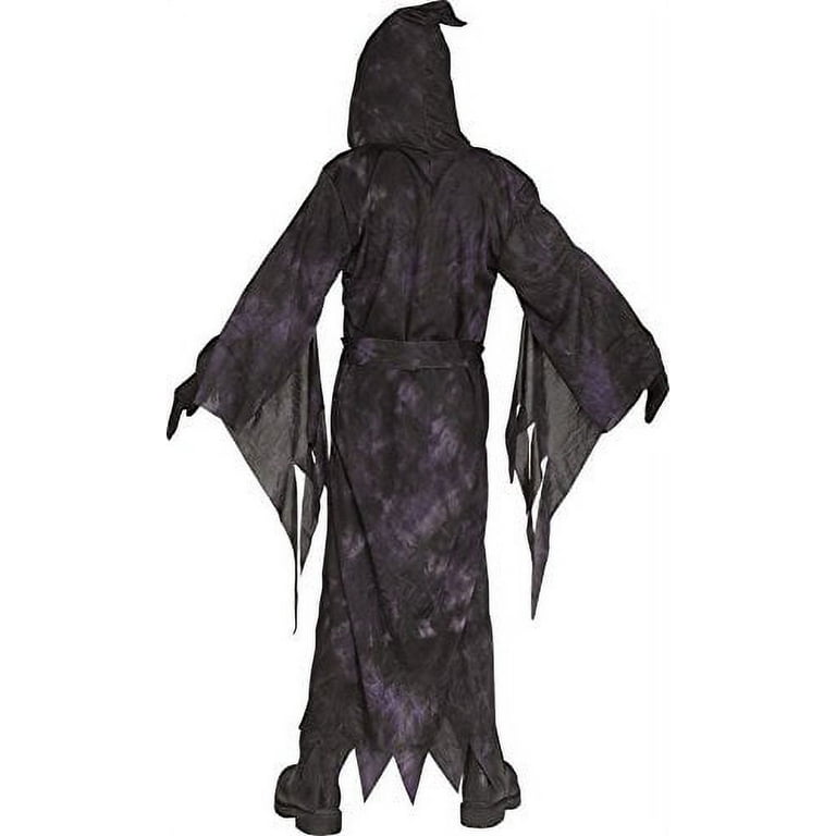 Midnight Skeleton Reaper Costume Child Black Blue Midnight Skeleton Reaper Costume Child Black Blue