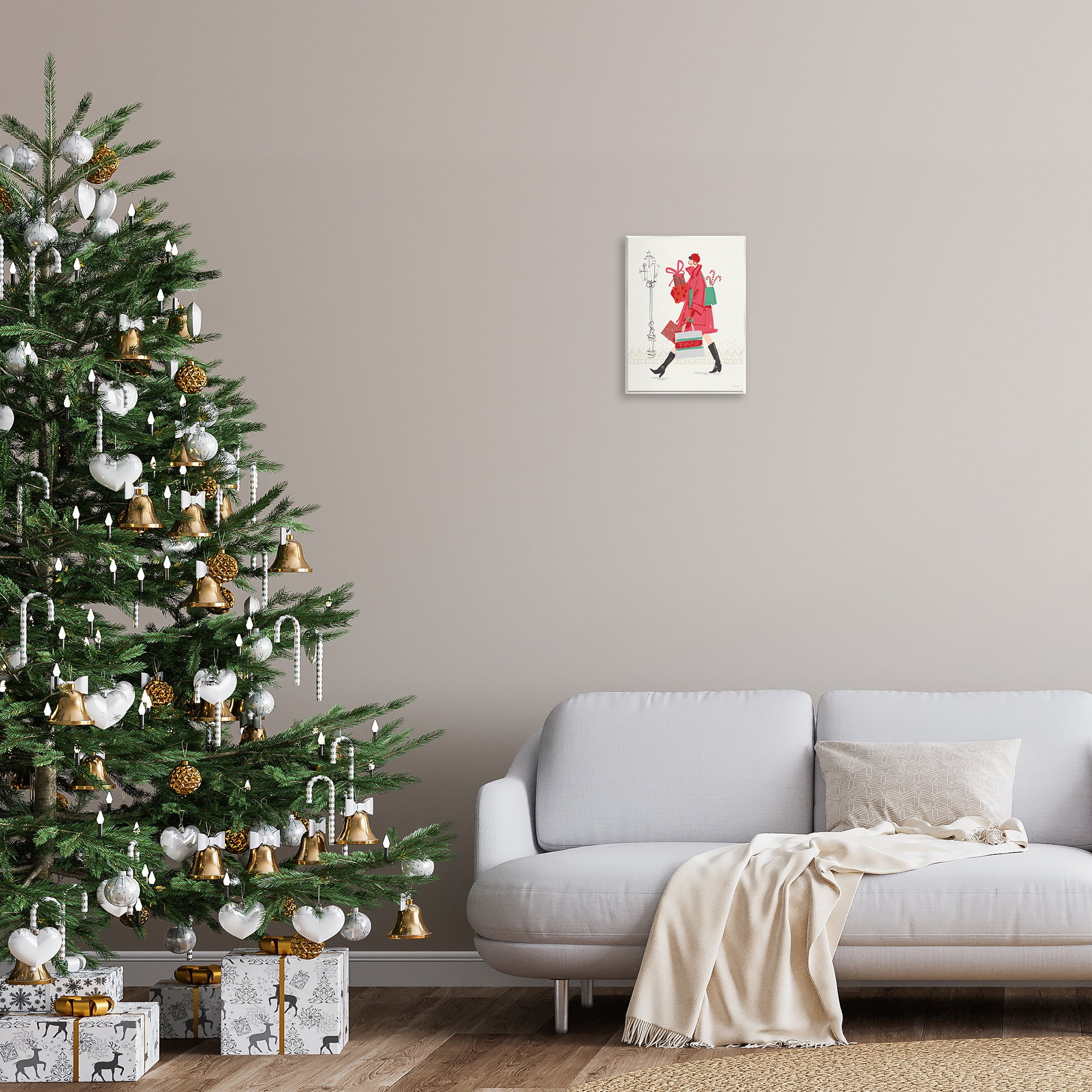 Stupell Industries Trendy Festive Fashion Holiday Painting Unframed Art Prints Wall Art, 11 x 14