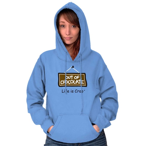 Out Of Chocolate Funny Ironic Novelty Hoodie Sweatshirt Women Men Brisco Brands S