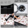 thumbnail image 5 of Garronmavis Pink Horse Horseshoe Bow Car Trunk Mat Washable Rear Cargo Cover Pet Friendly Western Style Auto Interior Accessory, 5 of 7
