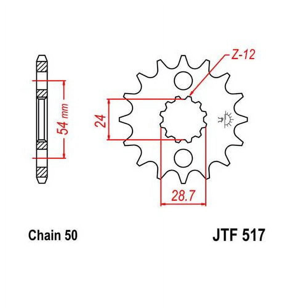 JT Steel Front Sprocket 16T for Street KAWASAKI ZX1100D Ninja ZX