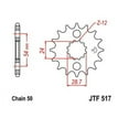 thumbnail image 3 of JT Front & Rear Sprocket Kit for Street KAWASAKI ZX1100D Ninja ZX-11 1993-2001, 3 of 5