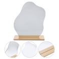 thumbnail image 4 of 1 Set of Aesthetic Mirror Decorative Table Makeup Mirror Desk Irregular Mirror with Stand, 4 of 9
