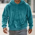 thumbnail image 2 of HOMADLES Men's Fleece Lined Hoodies for Men Winter Warm Long Sleeve Pullover Hoodie Loose Fit Casual Hoodies Sweatshirt Sky Blue Size 2XL, 2 of 8