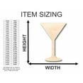 thumbnail image 2 of Unfinished Wood Martini Shape - Bar - Craft - up to 46" DIY 20" / 1/8", 2 of 3