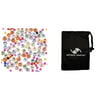 Darice Beads Alphabet Bead Kit Plastic Pastel Color (3 Pack) BAB 16 bundled with 1 Artsiga Crafts Small Bag