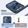 thumbnail image 4 of Compatible with Samsung Galaxy S23 Case Shockproof, Samsung S23 Phone Case Silicone with Slide Camera Lens Protector Cover Ultra Slim Transparent Protective Cases for Women Girls (Navy Blue), 4 of 12