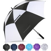 Automatic Open Extra Large Golf Umbrella 51/54/62/68 Inch, Double Canopy Vented Windproof Oversize Stick Umbrellas for Rain-tss