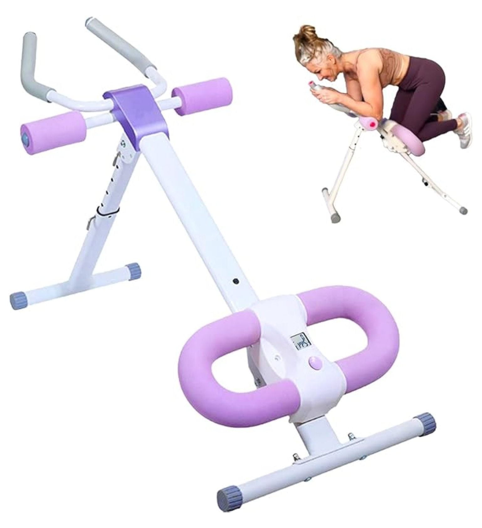 XtremepowerUS Ab Trainer - Complete Home Workout, Abdominal Roller