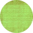thumbnail image 1 of Ahgly Company Indoor Round Abstract Green Contemporary Area Rugs, 3' Round, 1 of 1