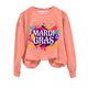 thumbnail image 1 of Gibobby Temperamento Pullover Top Sudadera con cuello redondo y estampado de Mardi para mujer, con cuello redondo, camisas de entrenamiento de manga larga a la moda, blusa hol(Anaranjado, M), 1 of 5