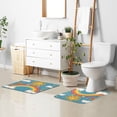 thumbnail image 6 of Yayeee Bath Rug for Bathroom Floor Non Slip Contour Fluffy Soft Absorbent Mat, 20"x24", Rainbow with Stars, 6 of 7