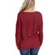 thumbnail image 5 of Sudadera informal de cuello redondo de color puro para mujer$ Camiseta informal de cuello redondo de color puro de otoño$Top informal de cuello redondo de otoño para mujer Fokelyi HMHZ1849-8, 5 of 5