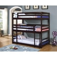 thumbnail image 2 of Coaster Sandler Transitional Twin Wood Triple Bunk Bed in Brown Finish, 2 of 4