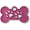 Bone-shaped-small: Rose Red, variant on Personalized Dog/Cat Cute Paw Pet ID Tag with Unique Laser Engraving Name and Phone Number for Pet Collar or Key Chain (Red)