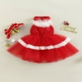 thumbnail image 2 of Robe de Noël Sans Manches pour Filles, Col Halter, Pailletée, Patchwork en Tulle, pour Fête, Spectacle sur Scène, 2 of 8