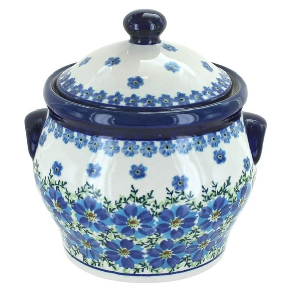 Blue Rose Polish Pottery Kalina Medium Canister