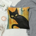 thumbnail image 2 of GOSMITH  Black Cat Mid Century Pillow Covers Midcentury Modern Throw Pillow Covers Retro Decor Halloween Pillowcase for Couch Home Sofa Bedroom, 2 of 5